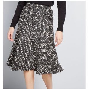 Modcloth Tweed Midi Skirt